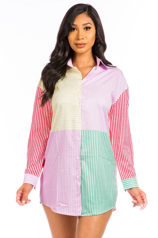 Mix Matched Stripe Shirt