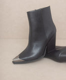 OASIS SOCIETY Zion - Bootie with Etched Metal Toe