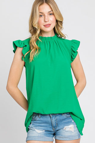 Ruffle Sleeve Top