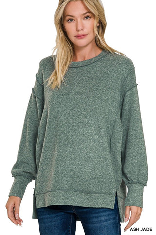 Oversized Sweater- Ash Jade