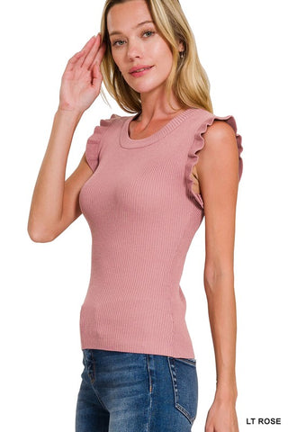 Sweater Tank- Light Rose