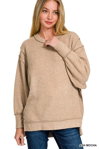 Oversized Sweater-Ash Mocha