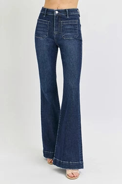 Curvy High Rise Front Patch Pocket