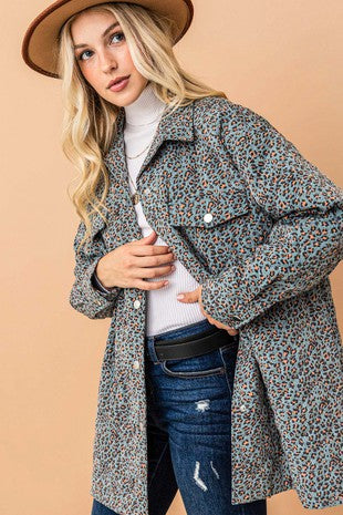 Quilted Leopard Jacket