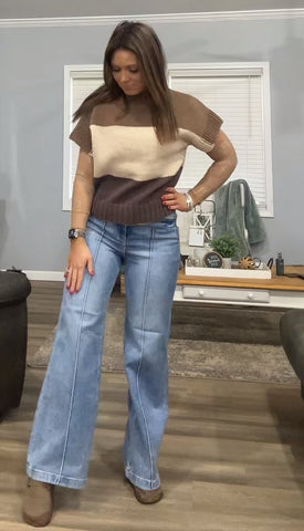 Colorblock Sweater Top