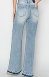 Risen High Rise Wide Straight Jeans