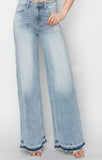 Risen High Rise Wide Straight Jeans