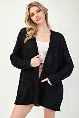 Curvy Open Front Cardigan