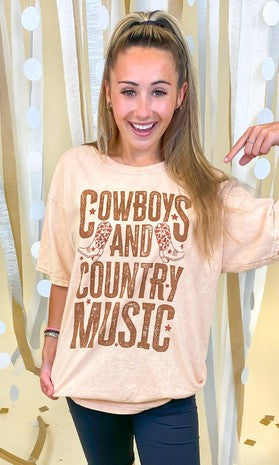 Cowboys and Country Music Tee